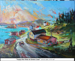 Enjoy the View at Green Cove, Oil on Canvas